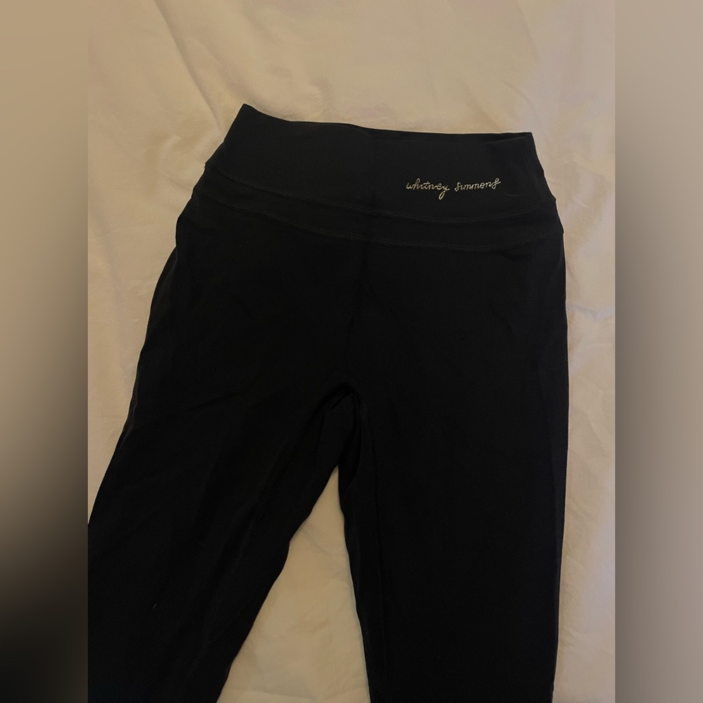 LIMITED EDITION black Whitney Simmons collection leggings. XS